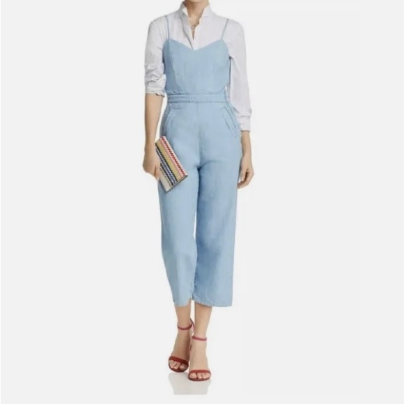 NWT!! Mother The Cut It Out Jumpsuit in Songbird - Picture 4 of 11